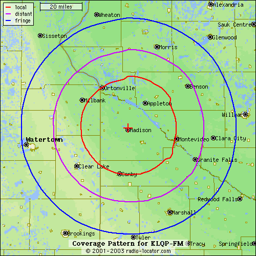 KLQP Coverage Map